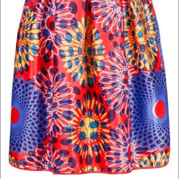 COPY - Vintage African Print long skirt - Picture 6 of 8